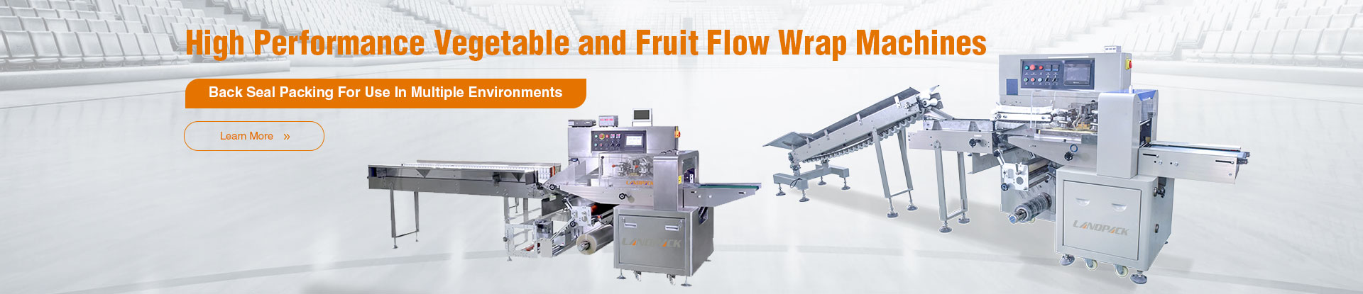 High Performance Vegetable and Fruit Flow Wrap Machines